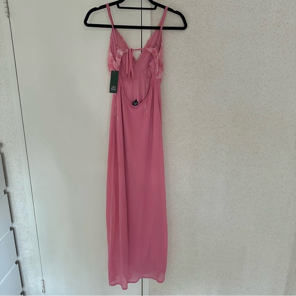 Pink Maxi Slip Dress - Picture 4 of 5